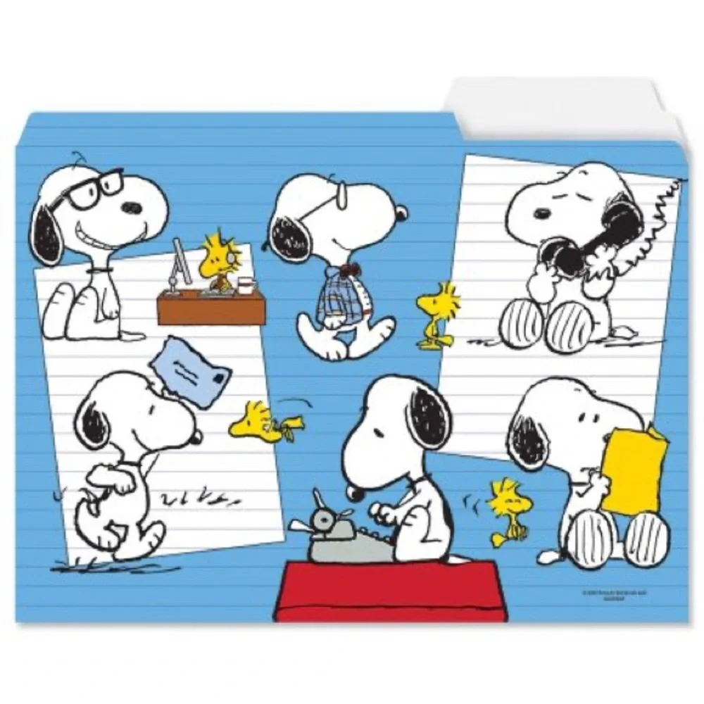 PEANUTS® Snoopy & Woodstock Brights Letter Top Tab File Folders, 12 ct (902177)
